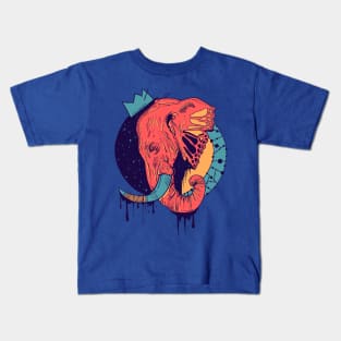 Retro Triad Royal Elephant Kids T-Shirt